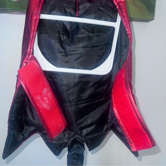 Top Paw Little Devil Metallic Pet Costume Red & Black Small Dog Halloween Outfit - Picture 10 of 17